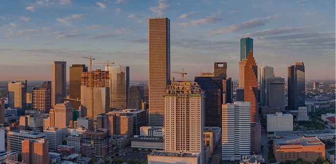 Houston Texas Downtown Skyline